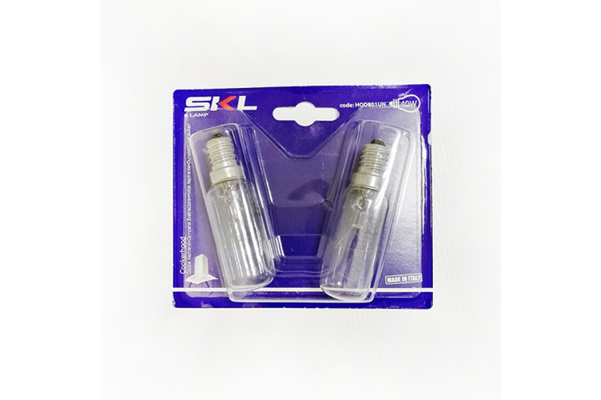 Лампа вытяжки E14 40W комплект 2 штуки SKL